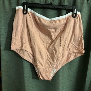 Breezies Peach High-Waisted Briefs